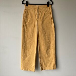 Aritzia Babaton Walsh Pants High Rise Wide Leg Trousers Gold Yellow Women’s 8